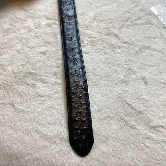 Black Leather Belt Size 50 - Picture 9 of 9